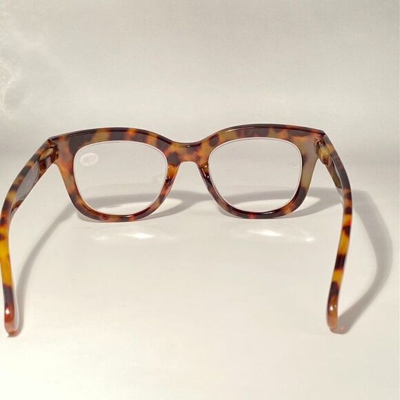 0621 Mona Reading Glasses  2.50 Tortoise Frames Rounded Square Shape - Picture 4 of 8